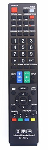 Sharp Gb004Wjsa Universal Remote Control For All Sharp Brand Tv, Smart Tv - 1 Year Warranty #TOP1