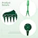 Chewtoyo Seed Spacer Gardening for Seed Sowing and Tilling, 4 Pcs Seed Spreader Set, Seed Planter Tools for Gardening, Sowing Seed Dispenser with Fork & Pointed Tools