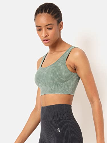 Image of Seamless Sky Sports Bra CS601386S Army-Green S