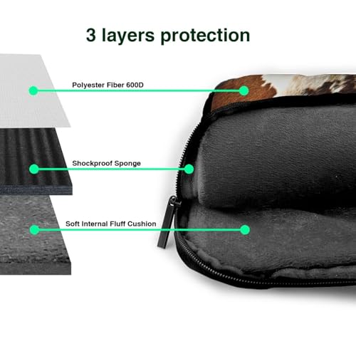 Sac ordinateur imprimé vache pour bureau et voyage