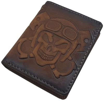 myledershop - Monedero de piel de búfalo con grabado 3D en forma de calavera con protección RFID y NFC, Cabeza de Muerte 3d en Relief/Coñac, Talla única, Americano | Ya disponible en tu tienda friki favorita! En mundofriki.es! myledershop - Monedero de piel de búfalo con grabado 3D en forma de calavera con protección RFID y NFC, Cabeza de Muerte 3d en Relief/Coñac, Talla única, Americano | Ya disponible en tu tienda friki favorita! En mundofriki.es!