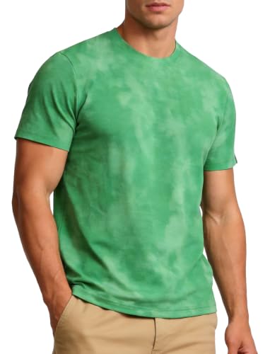IVOVFANZY Mens T-Shirts Short Sleeve Kelly Green