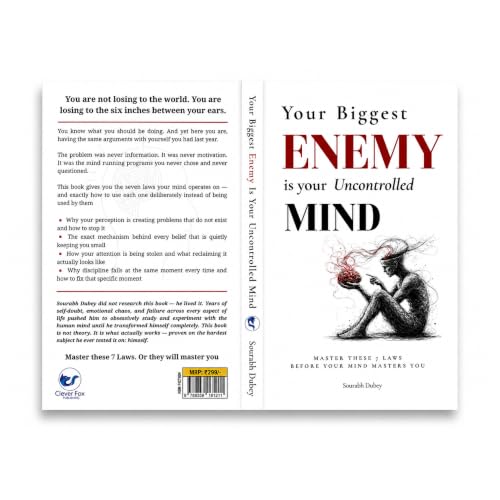 Image of Your Biggest Enemy Is Your Uncontrolled Mind: Master These 7 Laws Before Your Mind Masters You