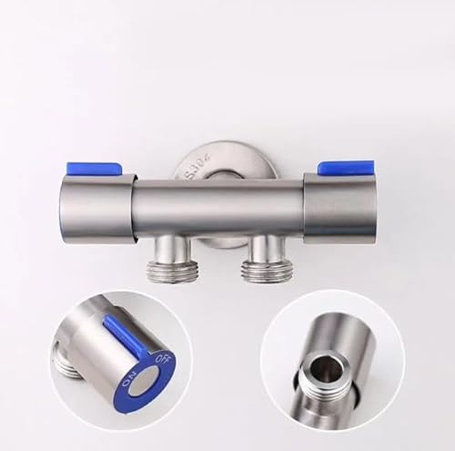 Registro Duplo para Ducha Higienica Máquina de Lavar 2 Saídas de Água Derivação