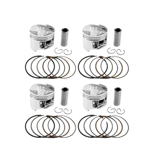 �s�X�g�� �����O �L�b�g 1/4 �Z�b�g �T�C�Y 48.5mm �` 49mm CBR250 CBR14 CBR17 MC14 MC17 KT7 250 MC KT 17 �ƌ݊�������(4 Sets 48.5mm)