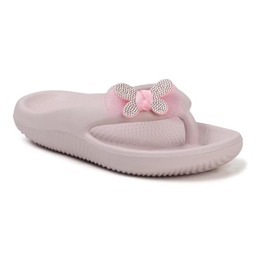 Sukun RIB_05 Women’s Soft Anti-Skid Flip-Flops Stylish Comfortable Waterproof Slip-On Slippers for Everyday Wear