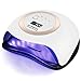 AYITOO LED Lampe UV Sèche Ongles 168W, Lampe LED UV pour Ongles en Gel avec 4 Minuteries, 42 perles de Lampe LED, Sèche Ongles UV pour Vernis à Ongle Semi Permanent Gel Or