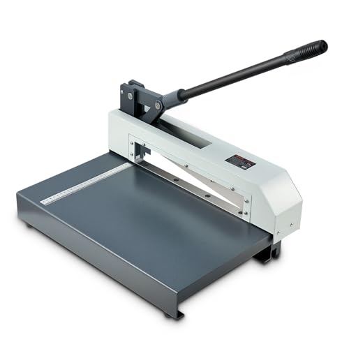 VEVOR Cisaille à Tôle à Guillotine Manuelle 305 mm, Cisaille à Plaques Métalliques, avec Cadre en Acier Massif, Outil de Coupe pour Découpe de Circuits Imprimés, Aluminium, Acier, Cuivre, Plastique