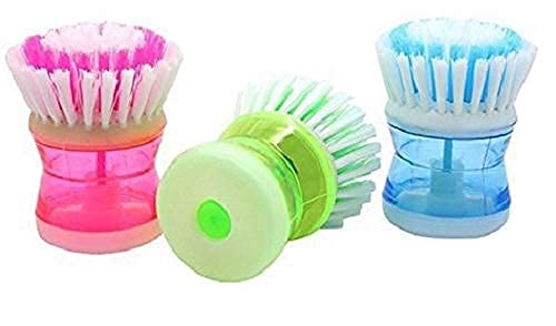 FASH Products Plastic Pcs Cleaning Brush with Liquid Soap Dispenser (2) (B09YP1NDZ1) Amazon Price History, Amazon Price Tracker
