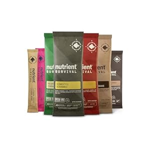 Nutrient Survival MRE Variety Sampler, Nutrition & Drinks Sample Pack, Ready to Eat Meals, Freeze Dried Prepper Supplies, Emergency Food Supply, 7 Individually Packed Servings
