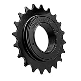 VG SPORTS Single Speed Bike Freewheel, 20T Compatible with 1/2' x 1/8' Bicycle One-Speed Freewheel Threaded Type Freehub Replacement Parts (Black)