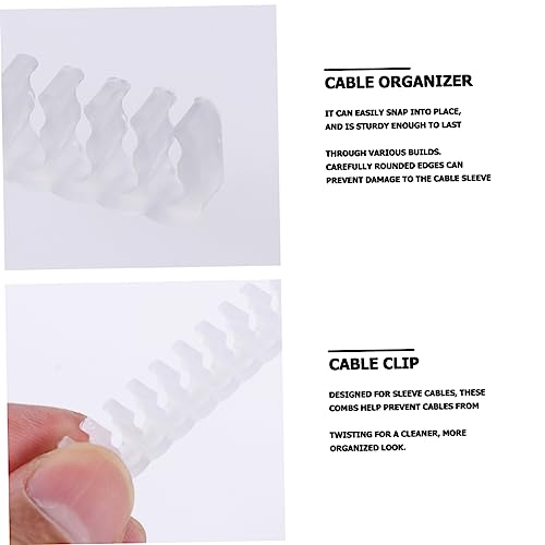 jojofuny 72 piezas Clip para cable para computadora Organizador de pin de placa madre Abrazadera kit para gestión de energía GPU miniatura 7