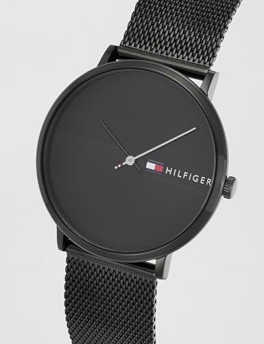 Image of Tommy Hilfiger Mens 40 James Black Dial Zinc Alloy Watch - NCTH1791464