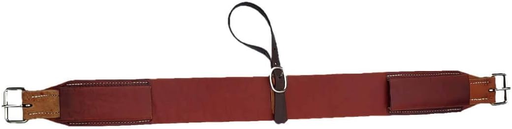 Saddles & Such New 3" Western Harness Leather Rear Flank Cinch With Connector Strap