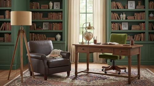 Lámpara de pie de trípode de madera natural de diseño moderno 4