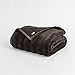 EVERGRACEHOME Ultra Soft Faux Fur Throw Blanket for Couch, Luxury Sculpted Texture Faux Rabbit Fur Blanket for Bed, Fluffy Thick Plush Warm Fuzzy Throw, 920GSM (Dark Brown, 60''x80'')