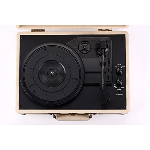 Turntable Portable Suitcase Gramophone Vinyl Record Player Bluetooth 5.0 33 45 78rpm Phonograph Retro Record Player… - Les Beatles, Paul McCartney, John Lennon, RIngo Starr, George Harrison Turntable Portable Suitcase Gramophone Vinyl Record Player Bluetooth 5.0 33 45 78rpm Phonograph Retro Record Player… – Image 4