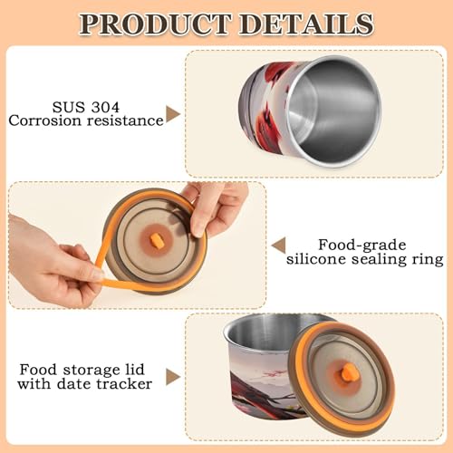 Contenedor de café hermético de acero inoxidable Kigai 17 oz miniatura 4