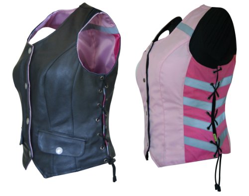 Missing Link Women's G2 D.O.C. Reversible Safety Vest (Black/Pink, XX-Large)