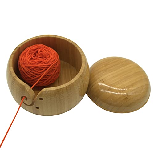 LaceDaisy Fatto a Mano in Legno Ciotola Filato con...