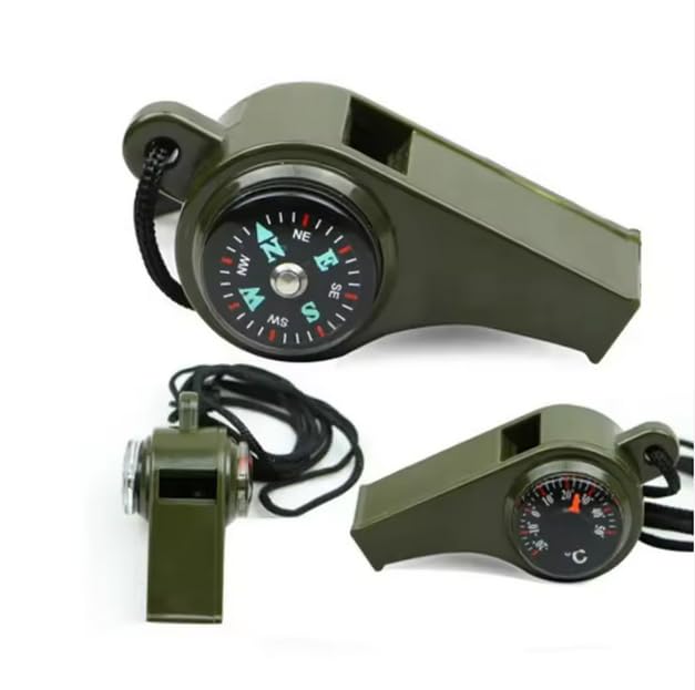 Emergency Survival Whistle 3-in-1 Emergency Whistles with Compass and Thermometer Loud Safety Whistle for Outdoor Hiking - Review, Price and Buying Guide