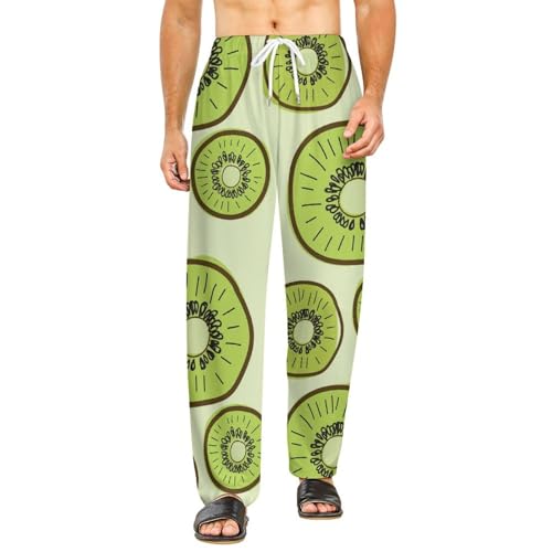 Kiwi bas de pyjama femme long pantalon de détente confortable en S