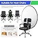 Portable Black White Screen Chair, 57 in Screen Backdrop with Stand 2-in-1Double Sided Foldable Blackwhite Background, for Video Chats and Meetings, Photography, Photo Zoom, Streaming Games