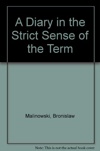 Diary in the Strict Sense of the Term: Second E... 0485113546 Book Cover