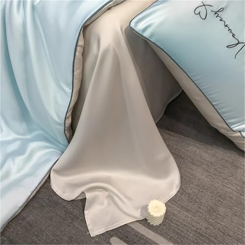 Housse de couette satin lavable couverture climatisation d'été - 5