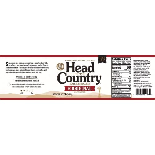 Head Country HC8006 Bar-B-Q Sauce, Original | Soy Free, Gluten Free Barbecue Sauce thumb #5