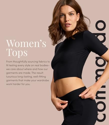 Image of commando Butter Cami | Women's Ultra-Soft Layering Top | Exclusive Butter Fabric with Adjustable Straps | Pill Resistant | Black, 3X