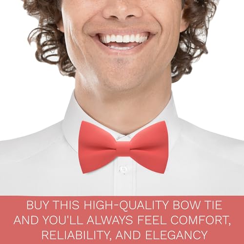Image of Bow Tie House Mens Bowties Pre-tied Shape Clip on Bowtie Solid Men Formal Wear for kids, baby boys, toddler any age bow ties