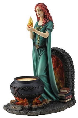 Estatua Brigid Diosa del Hogar y la Llama Sagrada miniatura 2