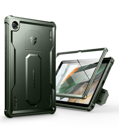 Coque Samsung Galaxy Tab A8 idéale pour le chantier et les sorties en plein air vert