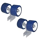 Multinautic Pair of 5' Double Roller Wheels with Brackets and Mounting Hardware Essential Component of a DIY Boat Ramp