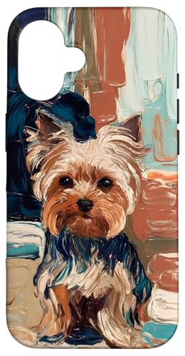 Yorkie Painting Art Yorkshire Terrier Case for iPhone 16