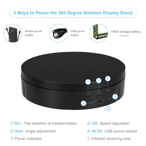 Remote Motorized Rotating Display Stand, Electric Rotating