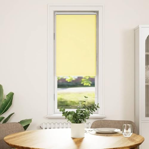 Sophrelle Store Enrouleur occultant Jaune Largeur du Tissu 40,7 cm,Stores vénitiens & Stores en...