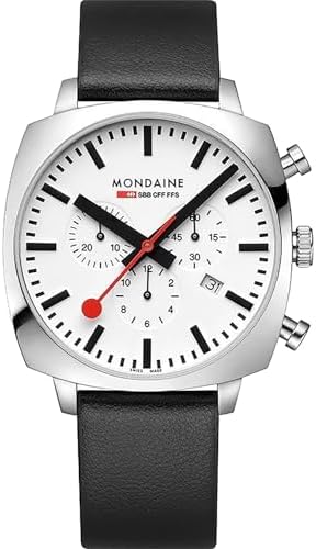 Mondaine Grand Cushion 41mm Wristwatch | Stainless Steel