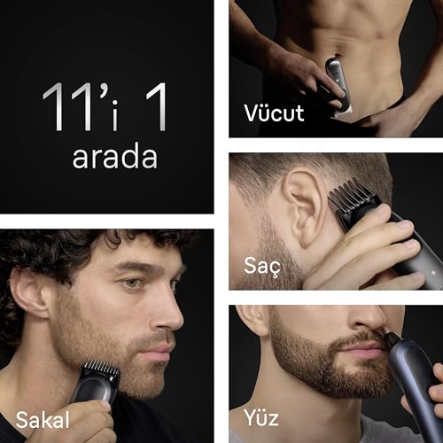 Tondeuse multifonction Braun Series 7 AIO7540 11 en 1 étanche barbe cheveux corps précision - vue 4