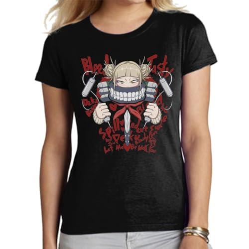 the Fan Tee Camiseta de Adulto de Mujer Dibujos Animados My Hero Academia Deku Plus Ultra Boku no Hero Toga Himiko 016 M