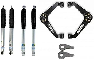 Cognito Motorsports Leveling Kit - Control Arms/Torsion Keys/Bilstein Shocks Compatible with 2001-2010 Chevy/GMC Silverado Sierra 2500HD 3500HD 2WD 4WD