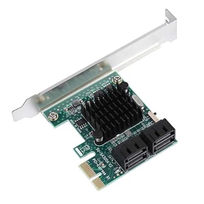 Vbestlife Adaptador de Tarjeta de Expansión SATA 3.0 de 4 Puertos PCIE a SATA 3.0 Tarjeta de Controlador de Expansión 6G Capacidad Anti-interferencia Fuente | Ya disponible en tu tienda friki favorita! En mundofriki.es!