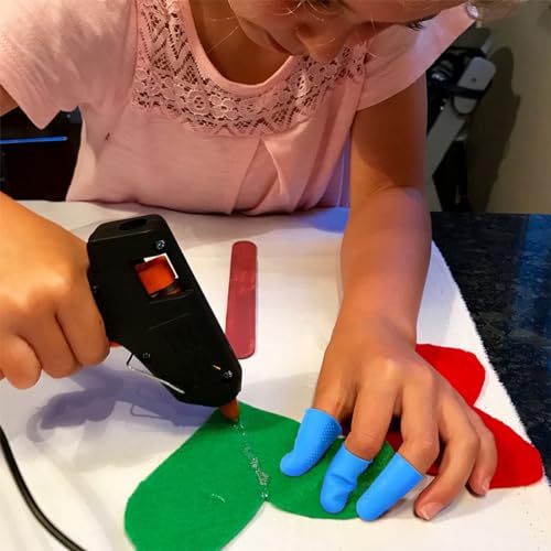 Miniatura 4 de Wkrtdy Protectores De Dedos De Silicona Resistentes Al Corte, 12 Piezas, Accesorios Para Scrapbooking, Costura Y Manualidades Que Protegen Tus Dedos Con Pegamento Caliente