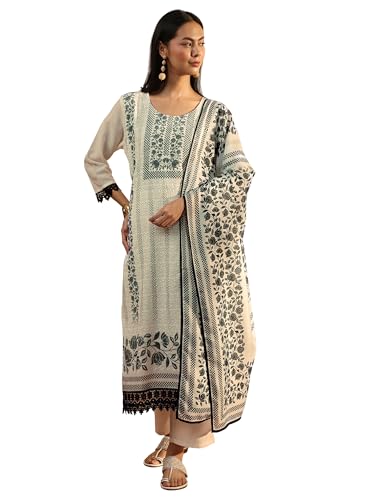 Image of Libas Cotton Blend Women Kurta Set