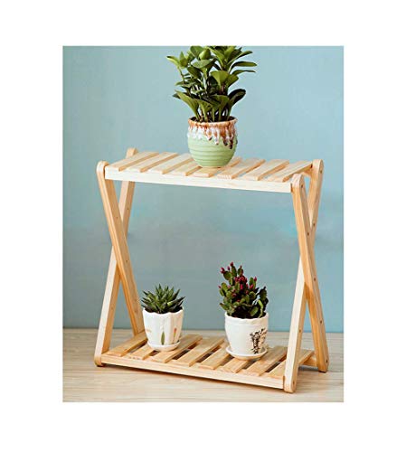 Wooden multi-layer green radish rack Nordic balcony plant stand floor flower stand-2