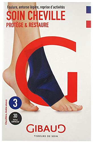 Chevillère Bleue Gibaud Taille 3 pour soulager les chevilles instables