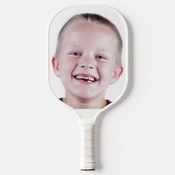 Custom Pickleball Paddle Fiberglass/Carbon Fiber, USA Pickleball Approved, Personalized with Polypropylene Honeycomb Core & Ergonomic Leather Grip