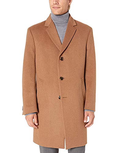 Kenneth Cole REACTION Men's Top Coat, Camel, 40L