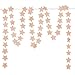 Aonor Glitter Pink Champagne Twinkle Star Hanging Garland - Sparkly Paper Five-pointed Bunting Banner String for Birthday Home Decoration, Wedding Photo Booth Props, 2.8", Totally 23 ft/7m